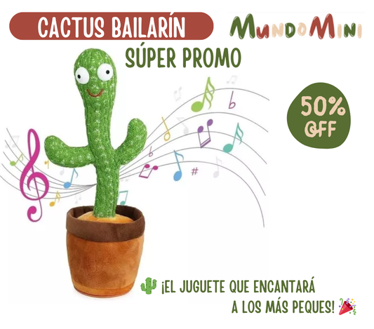 Cactus Bailarín Con Música Canta Baila Y Repite Voz